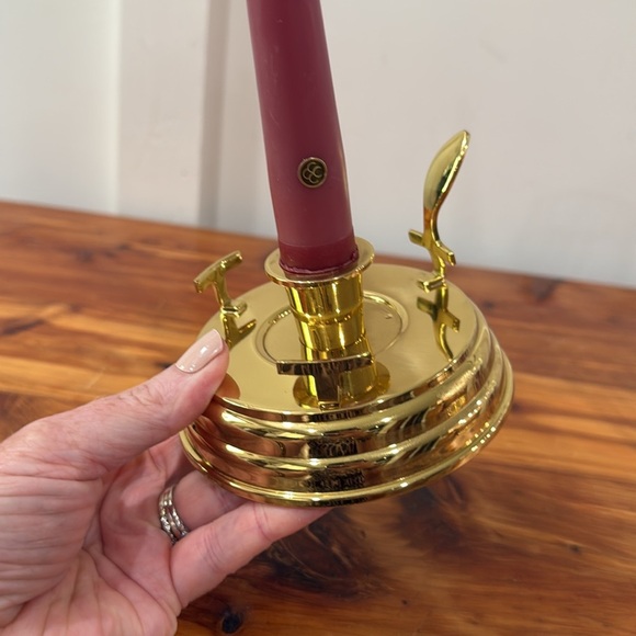 PartyLite Brass Chamber Lamp w/ Taper Candle - Picture 4 of 5